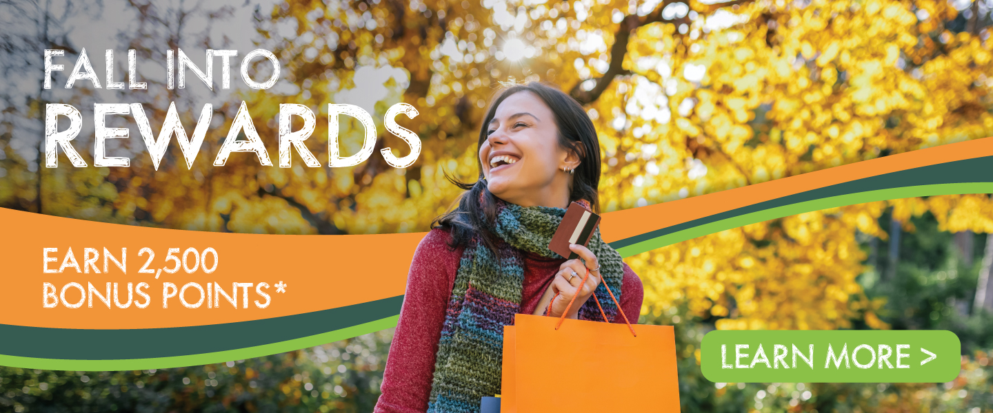 Debit card rewards program - earn 2,500 bonus points